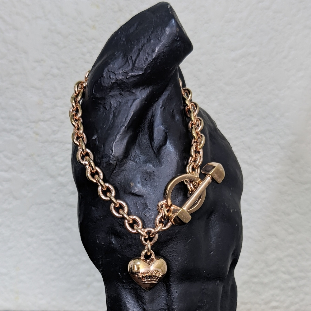 Juicy Couture Heart Toggle Rose Gold Bracelet